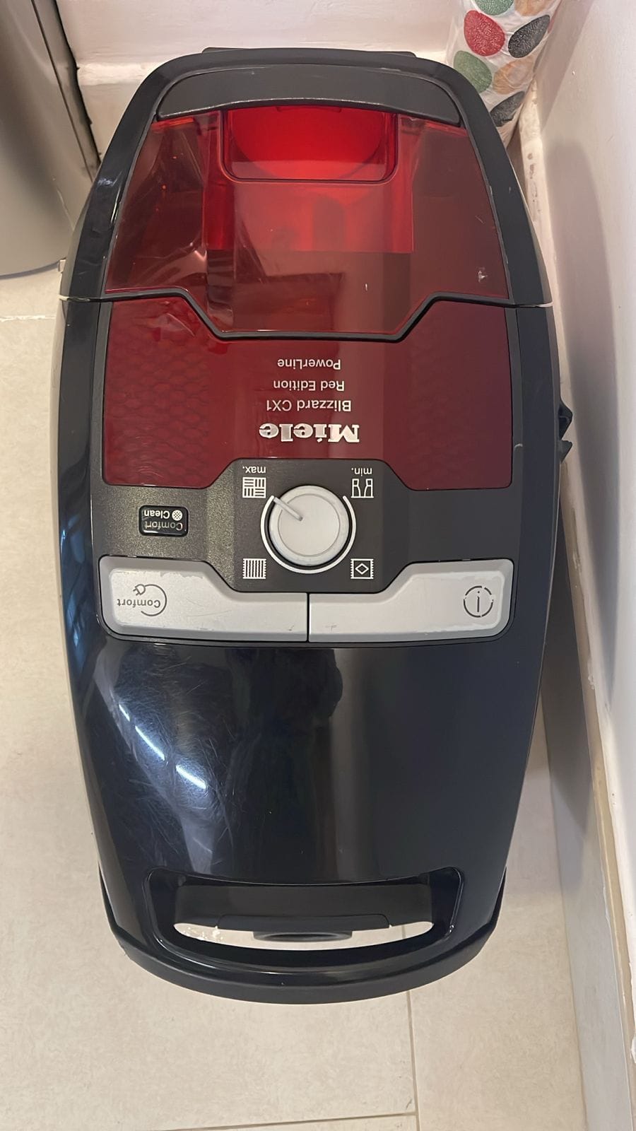 Cylinder vacuum cleaner brought in for service in the UAE